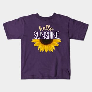 Hello Sunshine | Sunflower Drawing Kids T-Shirt